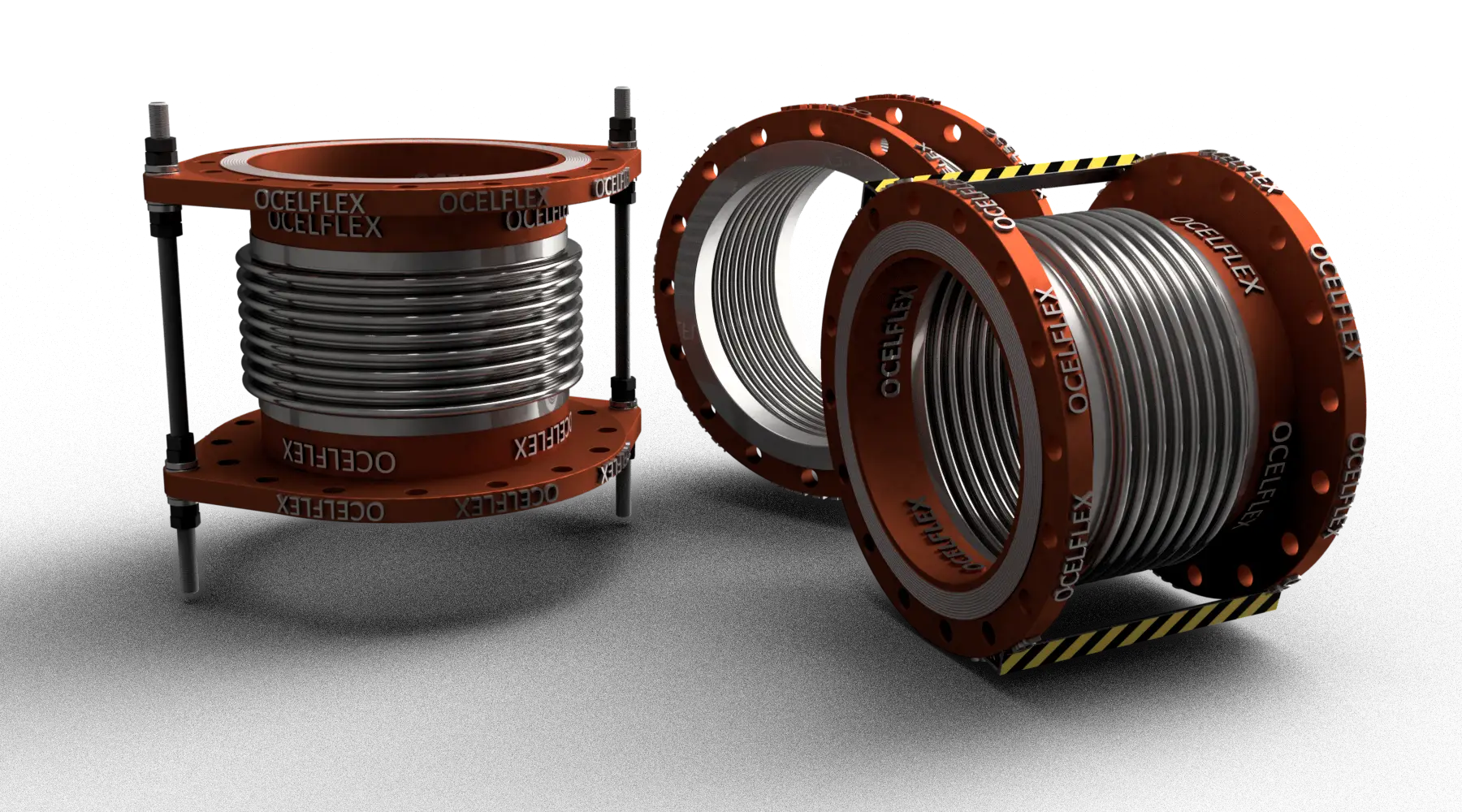 In Line Pressure Balanced metal expansion joint installation