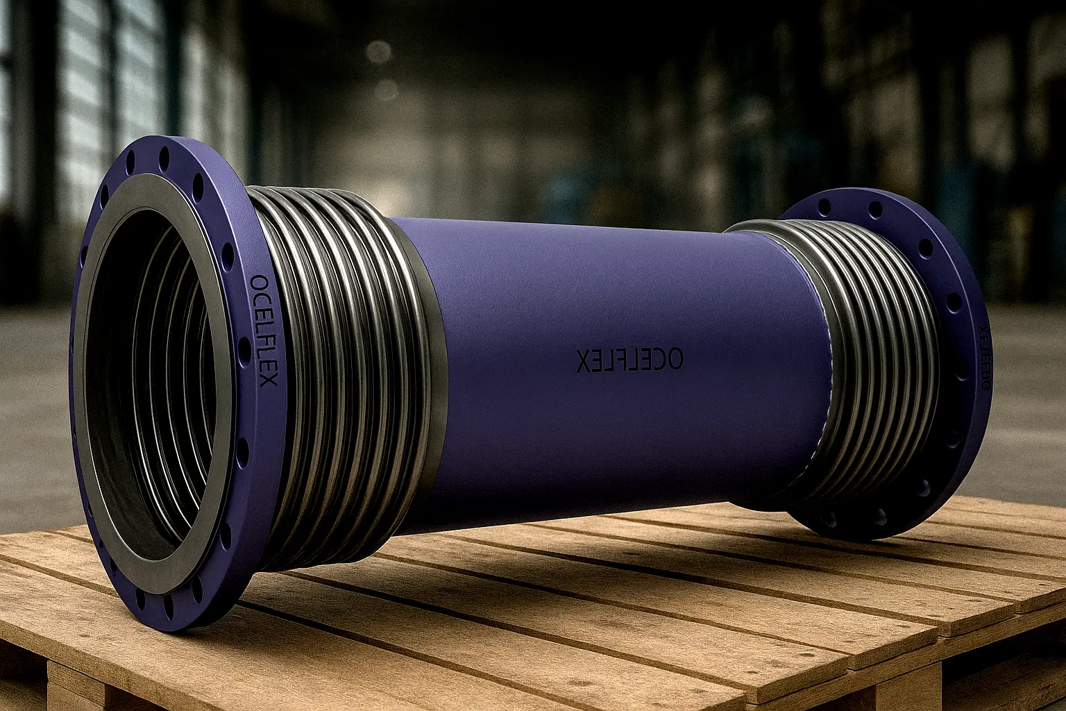 In Line Pressure Balanced metal expansion joint installation