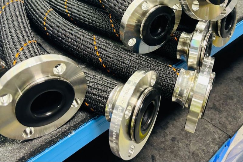 In Line Pressure Balanced metal expansion joint installation